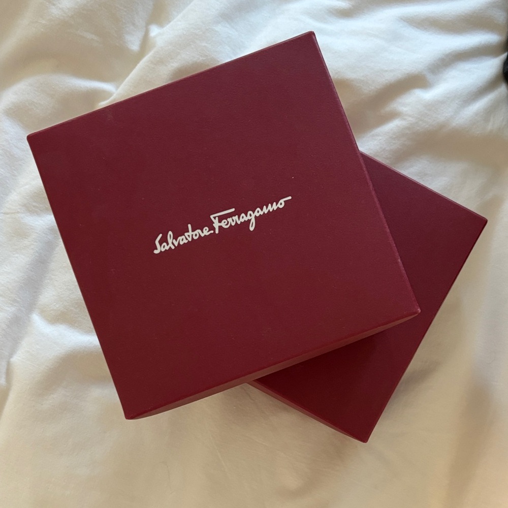 Salvatore Ferragamo Burgundy Gift Box Set